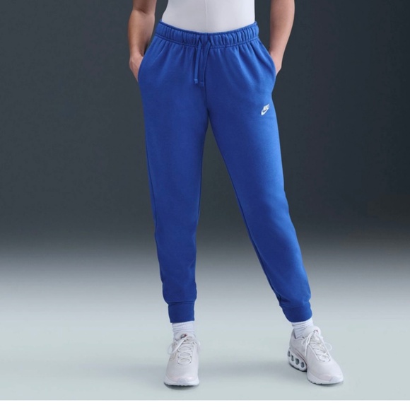 Nike blue 2x mid rise sweatpants - Picture 1 of 5